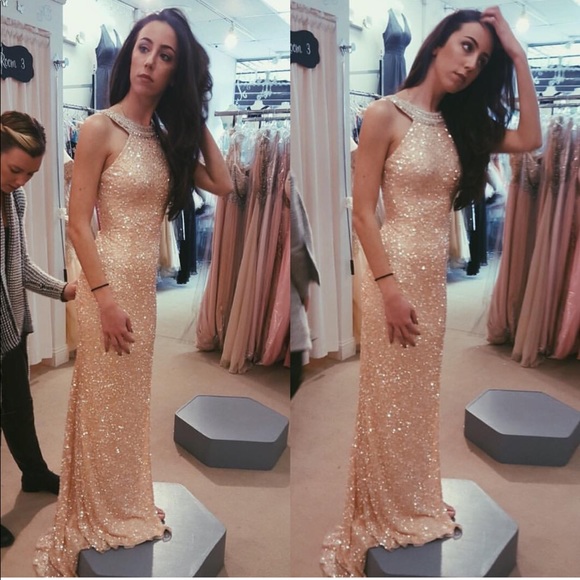 Scala Dresses & Skirts - Scala Rose Gold prom dress